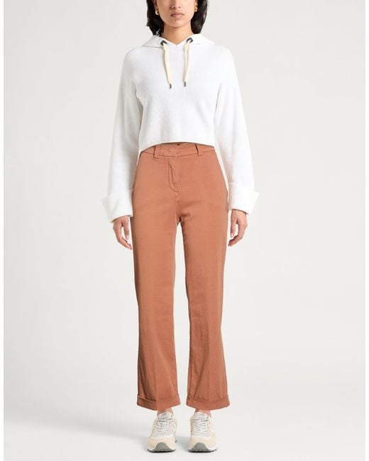 Peuterey Brown Pants Cotton, Elastomultiester, Elastane