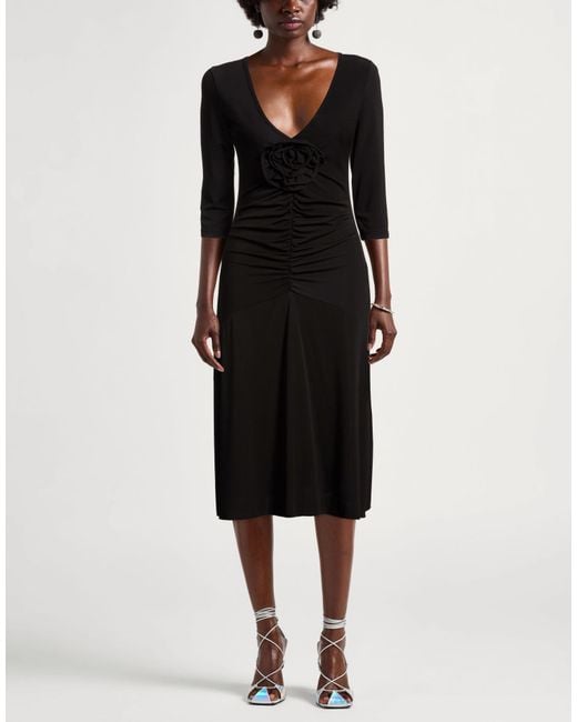 Dixie Black Midi Dress Polyester, Elastane