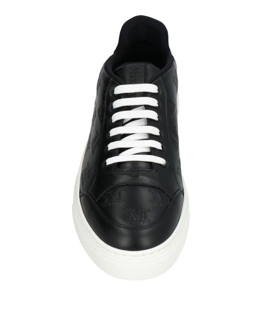 Max Mara Black Sneakers Leather