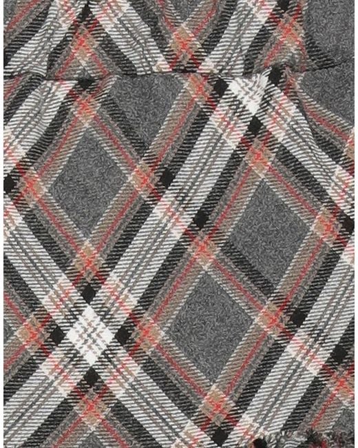 8pm Gray Mini Skirt Viscose, Polyester