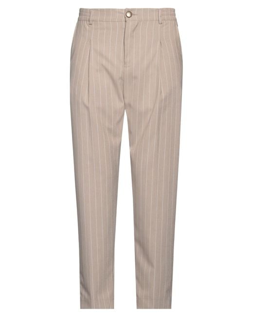 Stilosophy Natural Pants Polyester, Viscose, Elastane for men