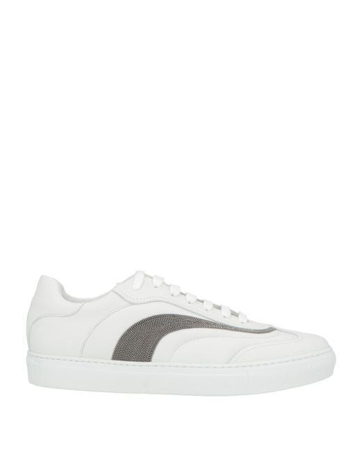 Brunello Cucinelli White Sneakers Leather