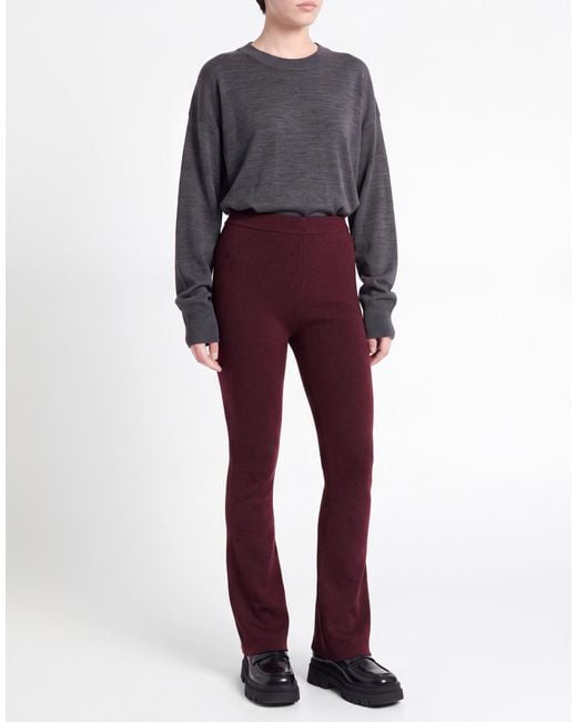 Laneus Red Pants Merino Wool