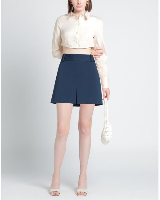Pinko Blue Mini Skirt