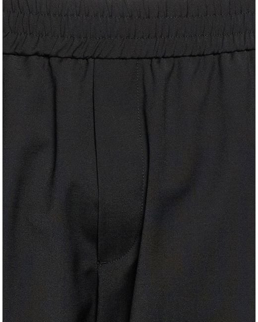 Iceberg Black Pants Polyester, Wool, Elastane for men
