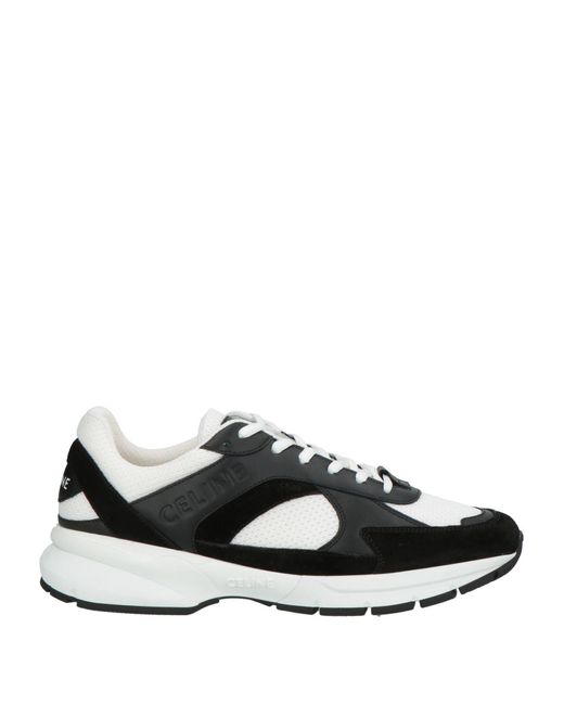 Céline Black Sneakers Calfskin, Textile Fibers for men