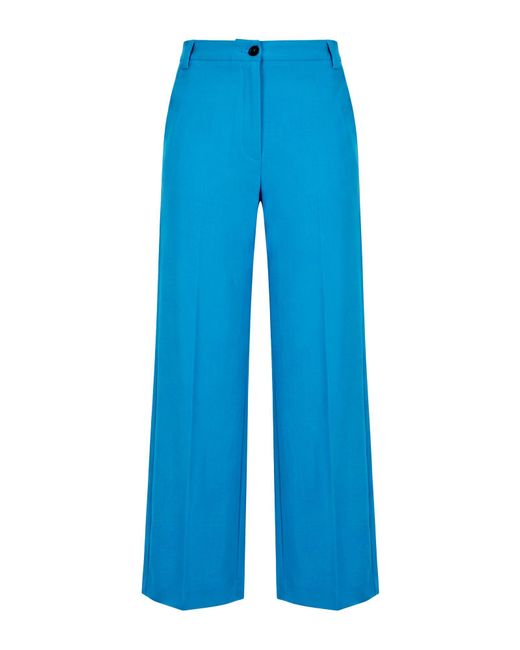 Liviana Conti Blue Pants Viscose, Polyamide, Elastane