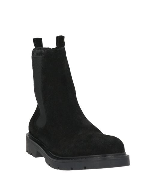 Carmens Black Ankle Boots Leather