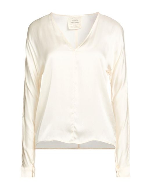 ALESSIA SANTI White Cream Top Viscose