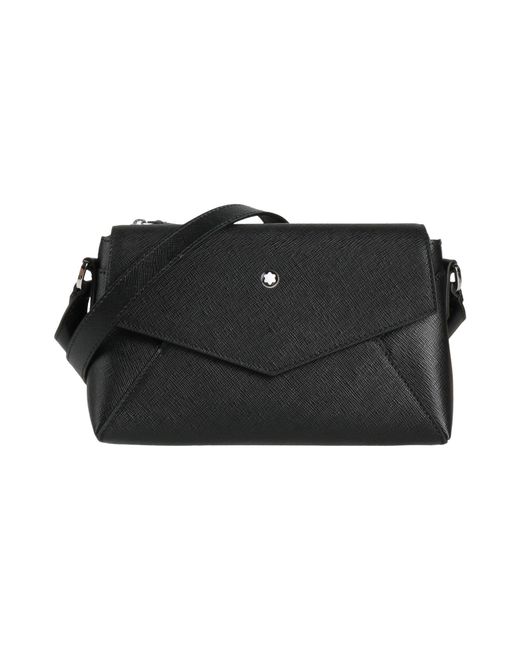 Montblanc Black Cross-Body Bag Synthetic Fibers for men