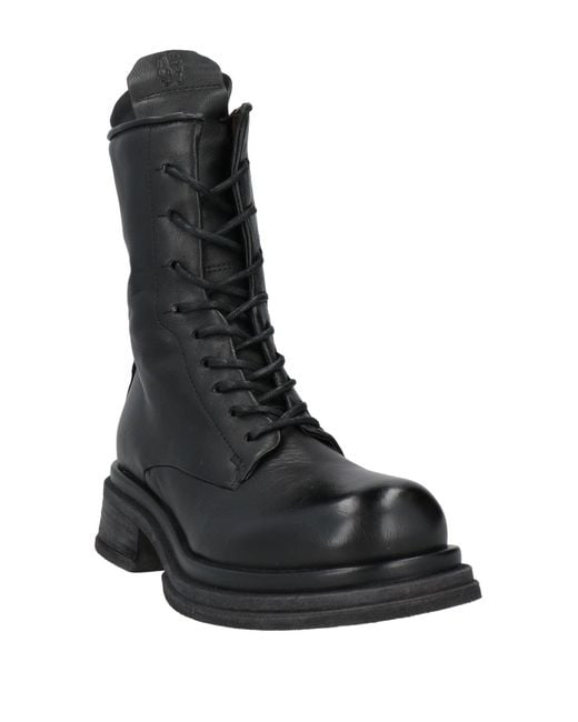 A.s.98 Black Ankle Boots Leather