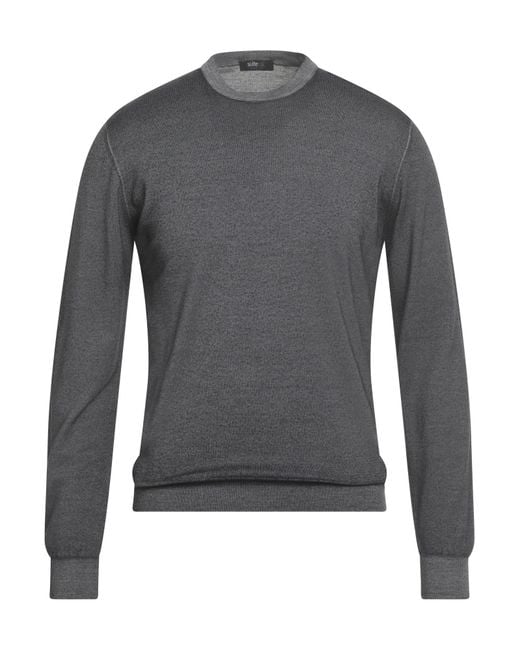 SUITE 191 Gray Sweater Merino Wool for men