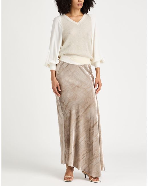 Panicale White Sweater Acetate, Silk