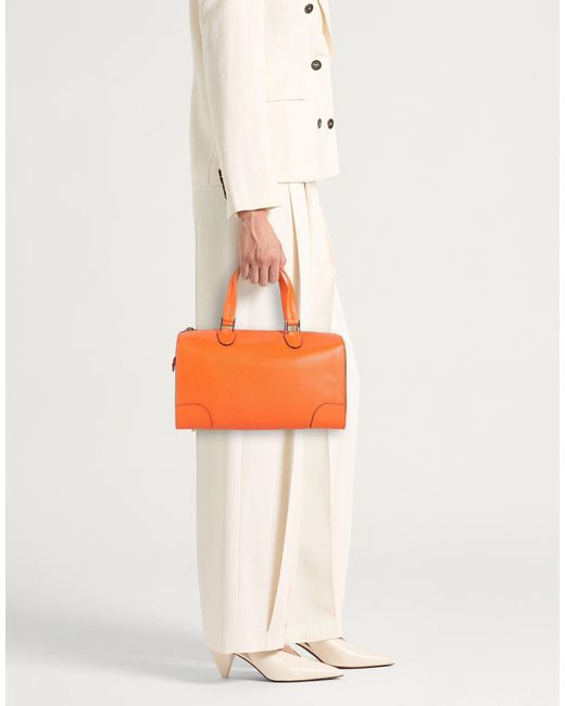 Valextra Orange Handbag