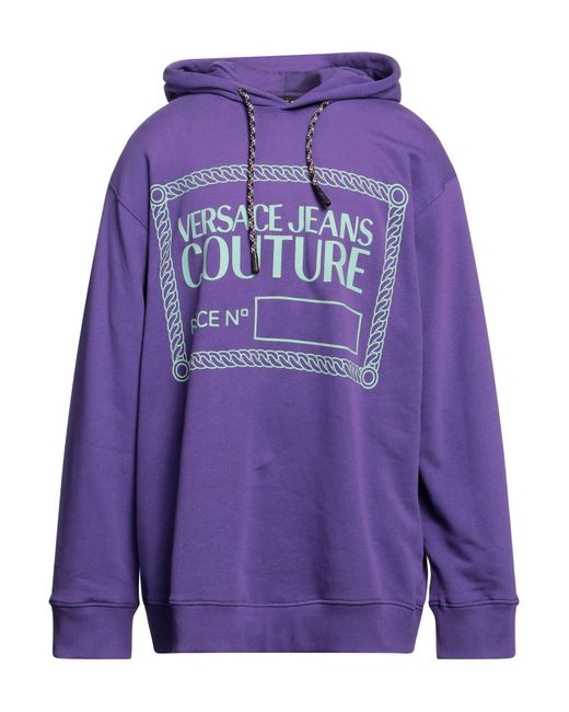 Versace Purple Sweatshirt Cotton for men