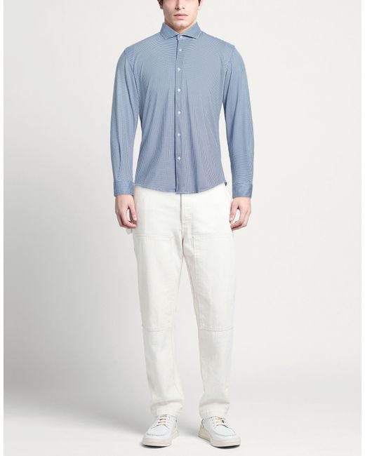 DICIANNOVE_61 Blue Shirt for men