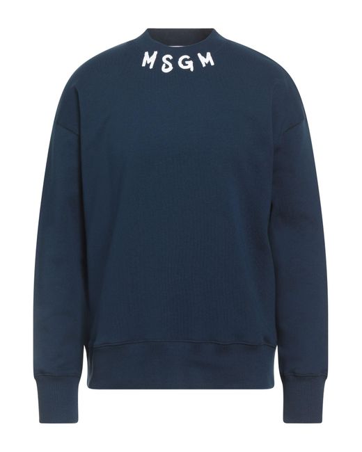 MSGM Blue Sweatshirt for men