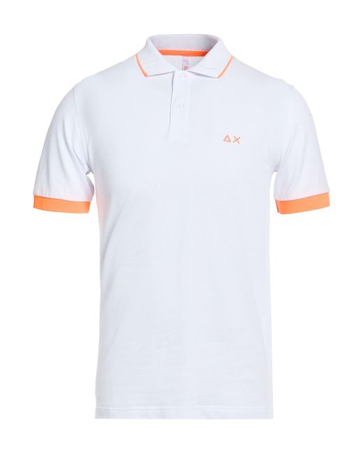 Sun 68 White Polo Shirts for men