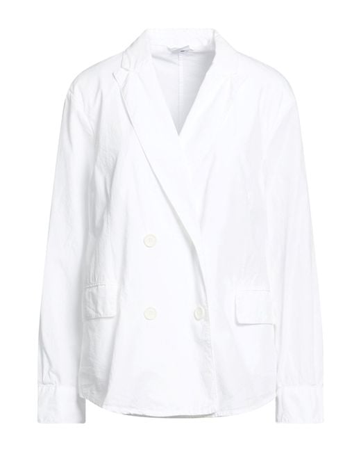 Aspesi White Blazer Cotton