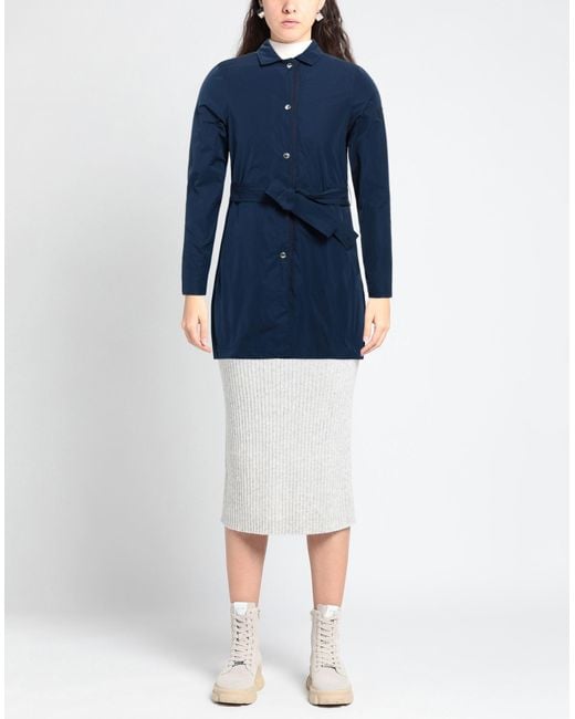Ciesse Piumini Blue Overcoat & Trench Coat