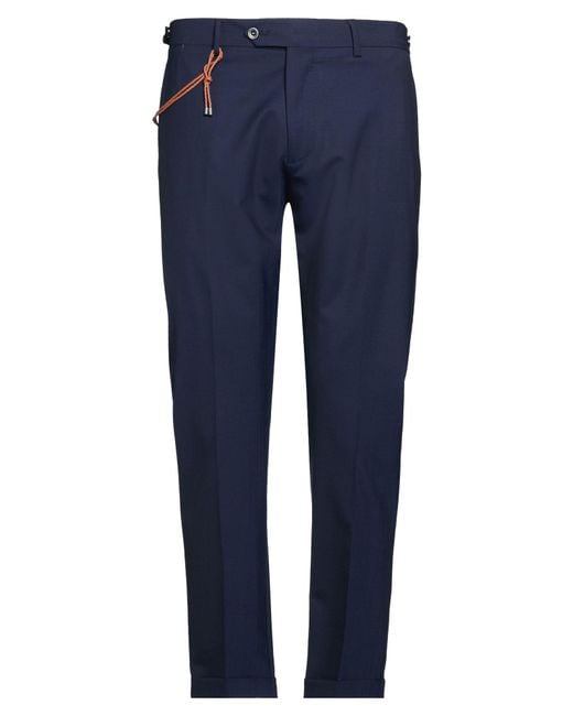 Berwich Blue Pants Virgin Wool, Elastane for men