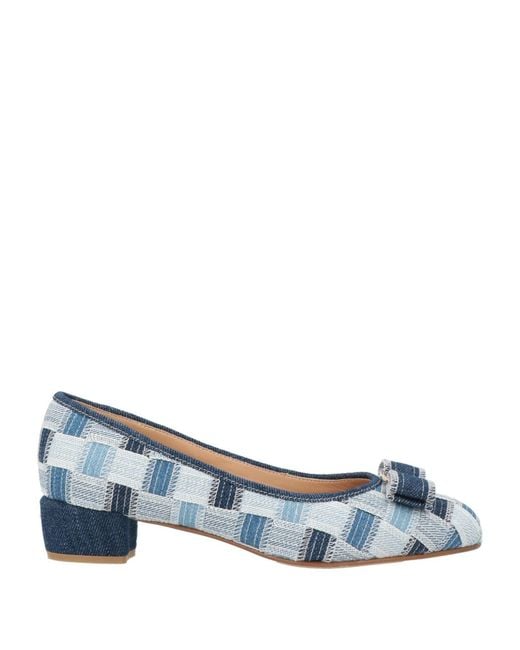 Ferragamo Blue Pumps