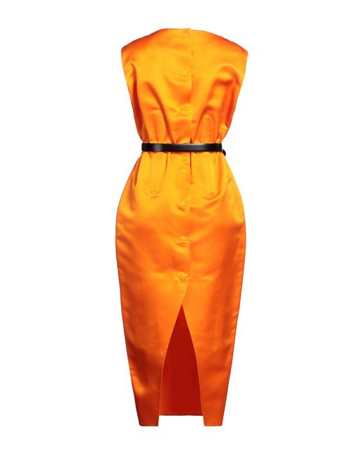 Prada Orange Midi Dress