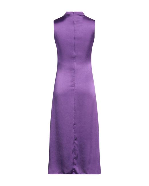 Sandro Purple Midi Dress Polyester