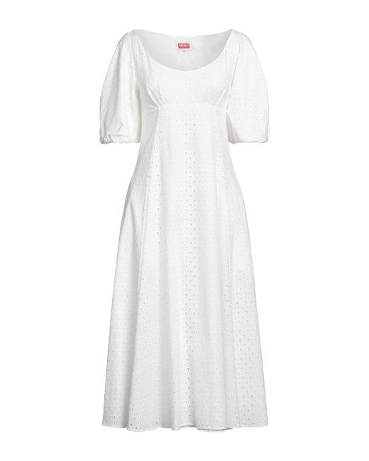 KENZO White Midi Dress