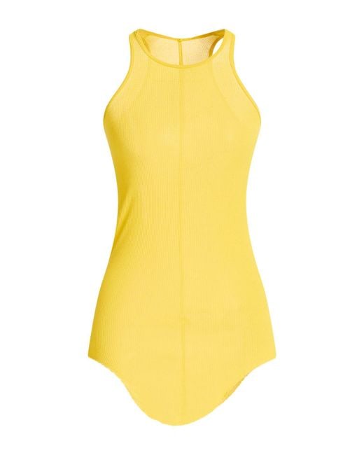 Rick Owens Yellow Tank Tops