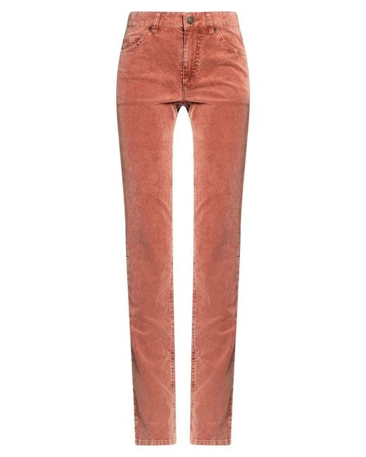 Isabel Marant Red Pants Cotton, Elastane