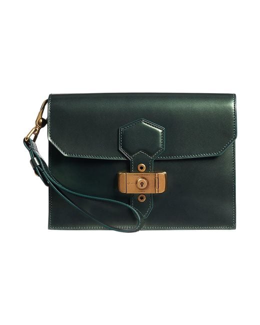 Dunhill Green Handbag Leather for men