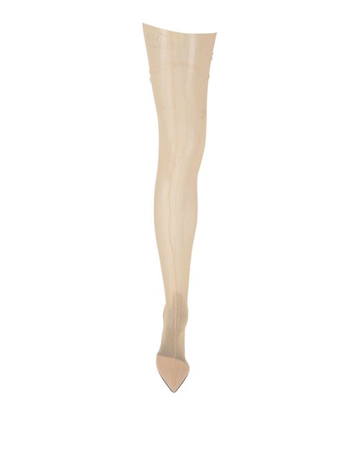 Patrizia Pepe White Boot Polyamide, Elastane