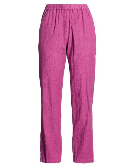 Massimo Alba Pink Pants Cotton, Linen, Elastane