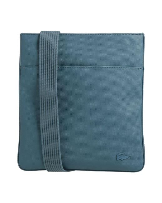 Lacoste Blue Slate Cross-Body Bag Pvc for men