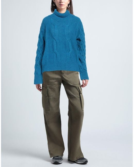 Pink Memories Blue Turtleneck