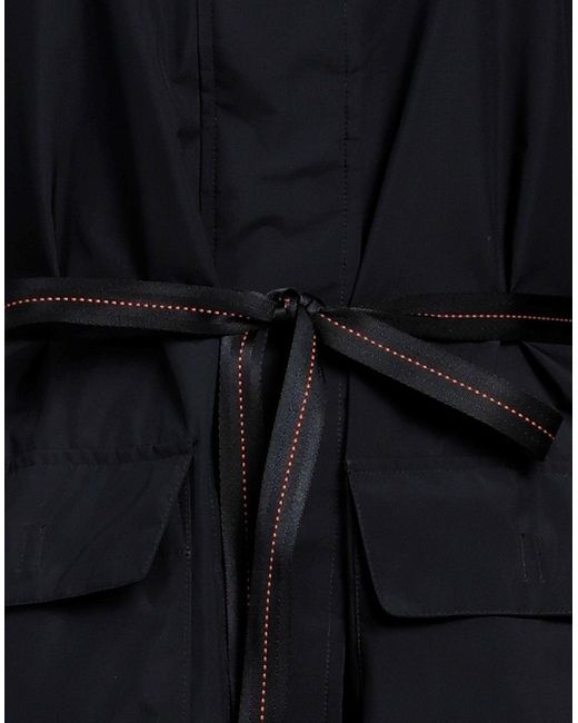 Parajumpers Black Overcoat & Trench Coat