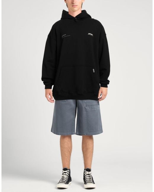 Represent Black Sweatshirt Cotton, Elastane for men