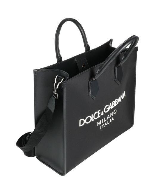 Dolce & Gabbana Black Handbag Leather, Textile Fibers