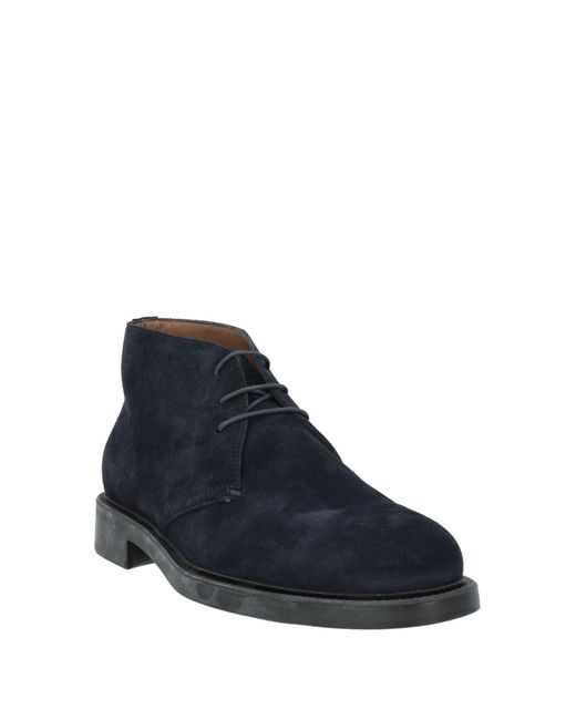 Triver Flight Blue Midnight Ankle Boots Leather for men