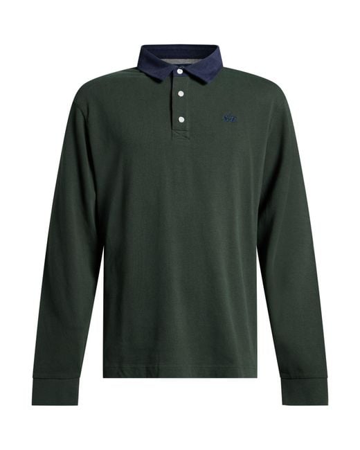 La Martina Green Polo Shirts for men