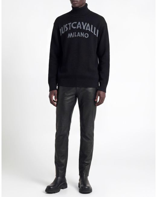 Just Cavalli Black Turtleneck for men