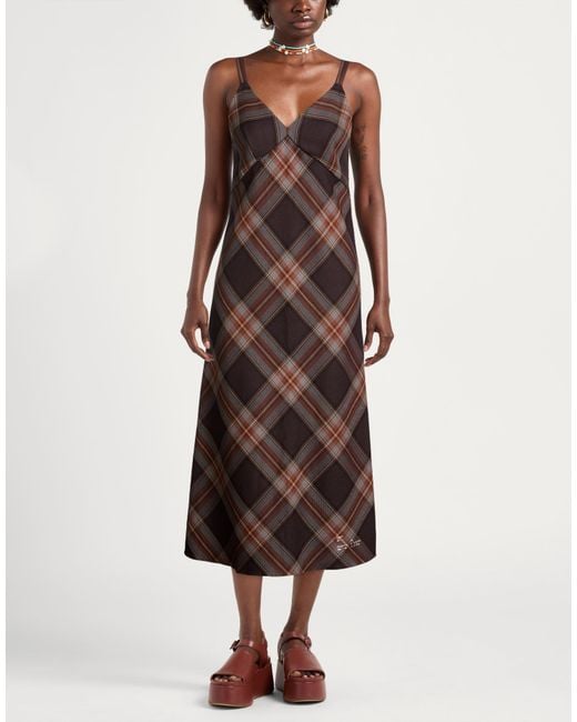 Department 5 Brown Midi Dress Wool