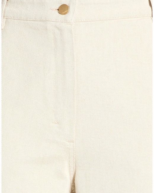 Max Mara Natural Pants Cotton, Polyester