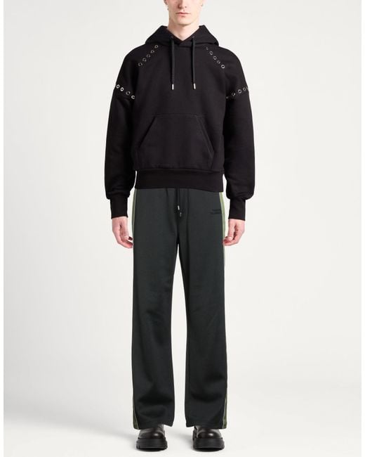 Lanvin Gray Pants Polyester, Cotton, Polyamide, Cow Leather, Rayon for men