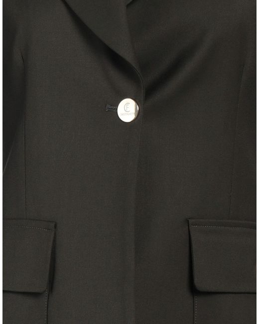 Cristinaeffe Black Dark Blazer Polyester, Viscose, Elastane