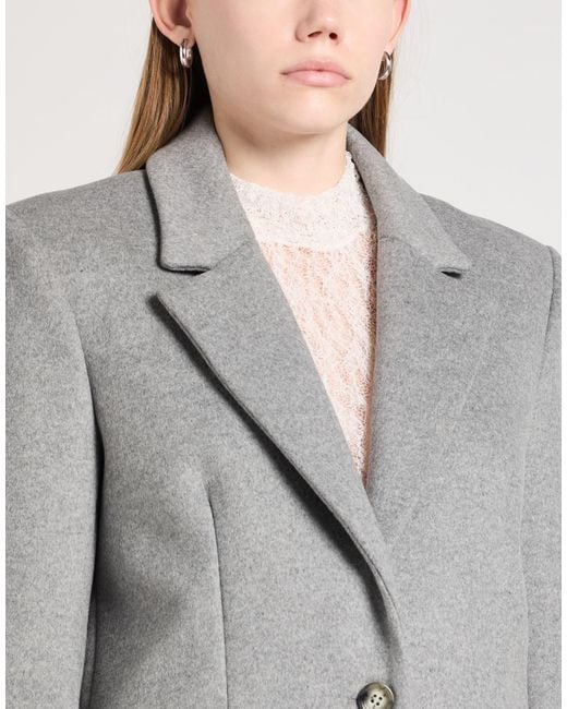 Patrizia Pepe Gray Blazer Wool, Polyamide