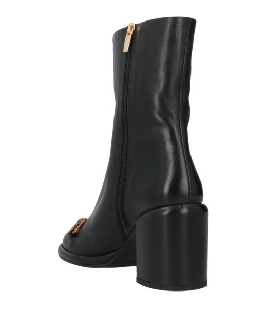 Chantal Black Ankle Boots