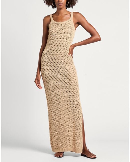 Eleventy White Maxi Dress Cotton