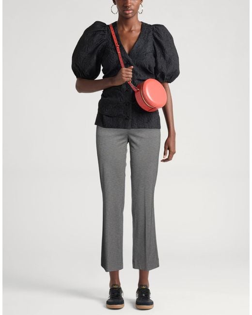 Marella Gray Pants Viscose, Polyamide, Elastane